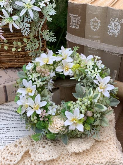 造花】アスカ/ボックスウッド&ベリーブッシュ スプリンググリーン/A