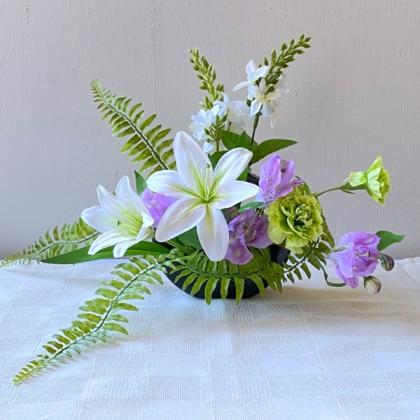 造花】MAGIQ東京堂/ステラリリー #1 ホワイトグリーン/FM001917-001