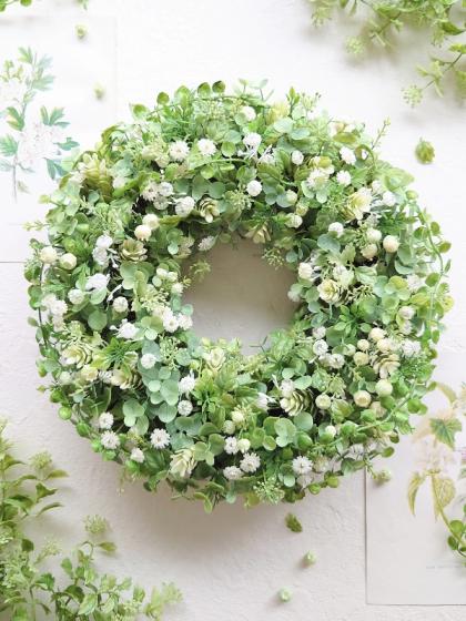 即日☆【造花】アスカ/ベリーピック クリームホワイト/A-47602