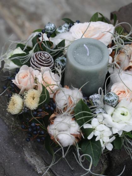 生花】ラナンキュラス (白)雪てまりなど 40cm程度 JA三豊ほか【IT-23