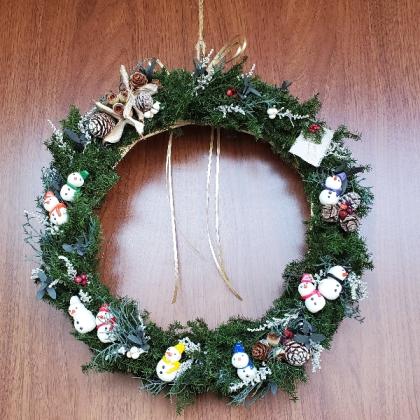 ジャッキー様専用 フラワーリース＊X'mas＊S-128 ワイヤークラフト