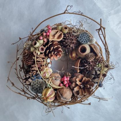 木の実❣️ベルガムナッツ❇️ドライフラワー ドライ】東花/ベルガム ナチュラル 約100g/66225 - 花材通販はなどんや