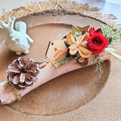 カントリー風 木製農夫と農婦の飾り カントリーコテージ 木製オブジェ 単品【Anna Wiscombe】 - イギリス花
