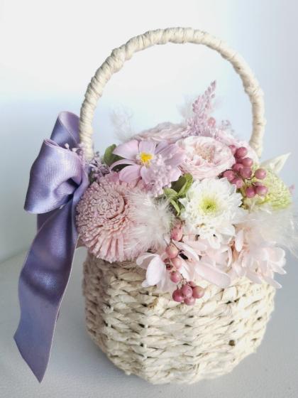 即日☆大橋新治商店/ペーパーバスケット アイボリーD3H/10-180 - 花材