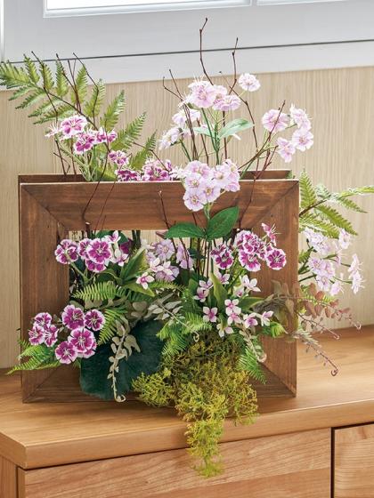 即日☆【造花】MAGIQ東京堂/レザーファーン グリーンライトグリーン