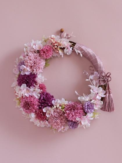 即日☆【造花】MAGIQ東京堂/薄紅の桜 落ち輪 48個/FM007045 - 花