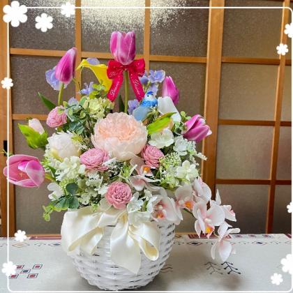 即日☆【造花】MAGIQ東京堂/ブルームエリンジウム DKBL/FM002936