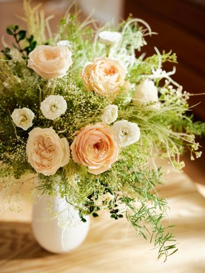 即日☆【プリザーブド】大地農園/ローズ・グリーンアイス 12輪 ピュア