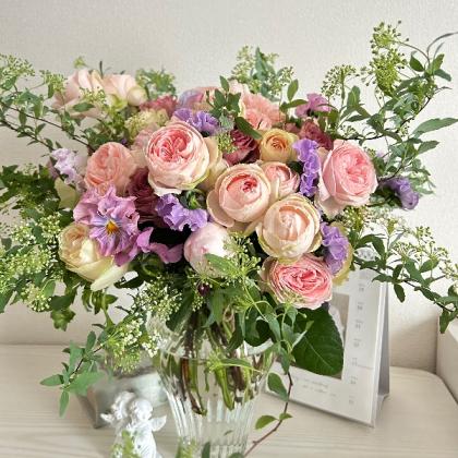 直前!】【生花】SPバラ ベイビーカメレオン(ピンク大輪系)□今週の