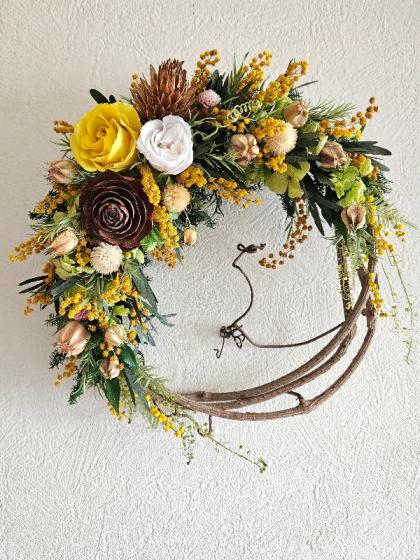 即日☆【ドライ】千日紅 ホワイト 約45g入り/DN000008-001 - 花