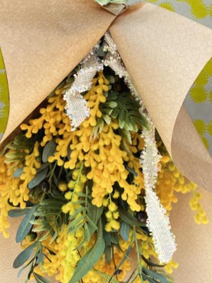 造花】YDM/ミモザハンギング イエロー/FA-7361-Y - 花材通販はなどんや