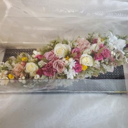 プリザーブド】フロールエバー/デンドロビウム S 8輪入り パール