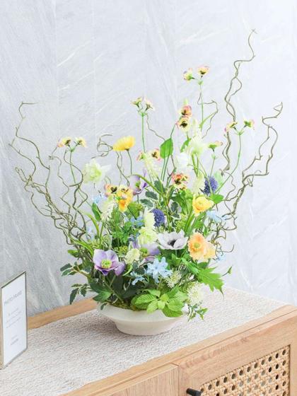 造花】YDM/ペティビオラスプレー イエローピンク/FA7074-Y/P - 花材