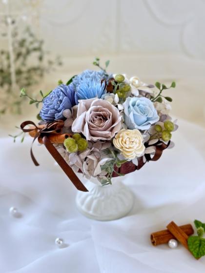 即日☆【プリザーブド】南原農園/ジャスミン・ホワイト 12輪入り - 花