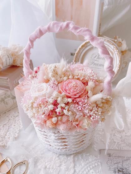 プリザーブド】大地農園/ピラミッドアジサイ・スフレ 約2輪