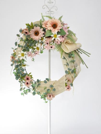 即日☆【造花】アスカ/サンフラワー ピーチクリーム/A-34809-4C - 花材