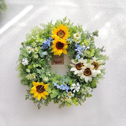 造花】MAGIQ東京堂/ミニサンフラワーピック #22 MT/BR ミントブラウン