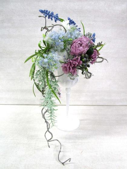 造花 即日☆【造花】YDM/ツイストブランチ/FG-5032-BR - 花材通販はなどんや