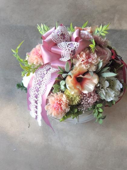 即日☆【造花】MAGIQ東京堂/ルシアローズブッシュ #2 PINK/FM001617