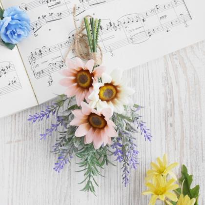 造花】MAGIQ東京堂/ミニサンフラワーピック #22 MT/BR ミントブラウン