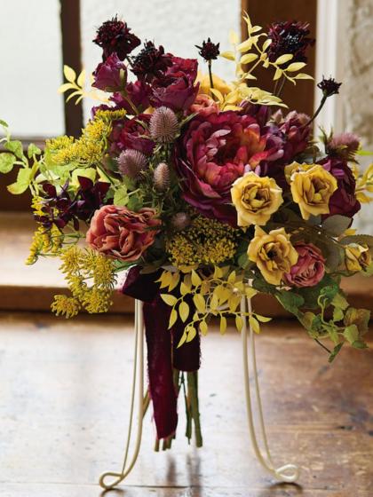 造花】MAGIQ東京堂/メロウミニリーフバンドル YELLOW イエロー