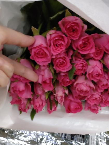 直前!!!】バラおまかせ 濃いピンク オール4ラブなど【生花