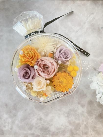 即日☆【プリザーブド】東花/FMソフトアナベルキャンディBOX 約1輪