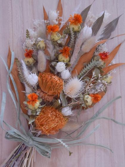 即日☆【ドライ】大地農園/グレビレア・ゴールド 2本 N/16200-000 - 花