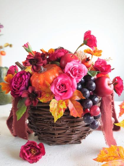 造花】MAGIQ東京堂/コローレローズ #7 BURG バーガンディ/FM001963-007