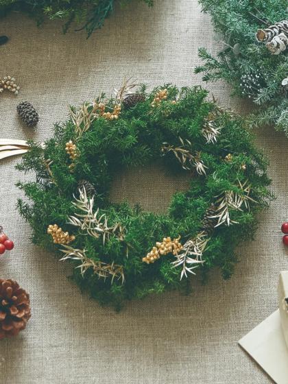 プリザーブド】大地農園/森のリース・ヒムロスギ・S フォレスト