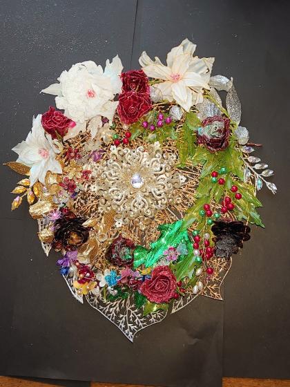 造花】アスカ/モンステラ シャンペン/AX60532-27 - 花材通販はなどんや