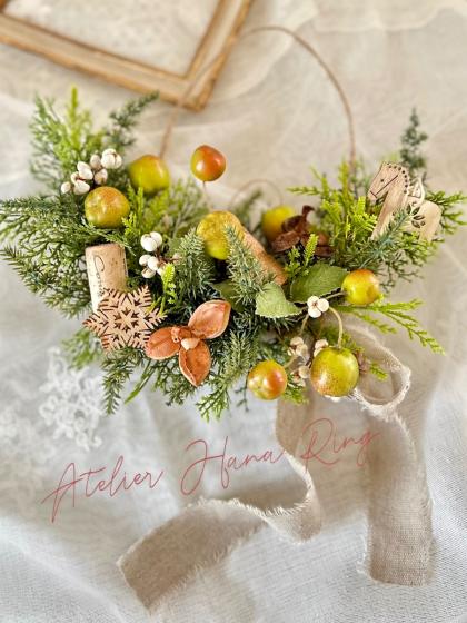 即日☆東京堂/ウッディノエルオーナメント 12個/XO001130 - 花材通販は