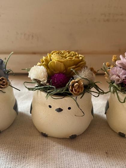 藤と猫とシマエナガ小鳥シリーズ レジンキーホルダー 2566) 夏の