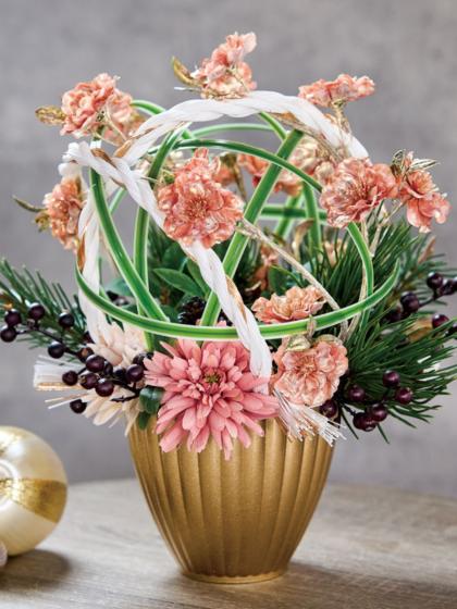 専用＊ミニバラとスイートピー　フェイクスワッグ 造花】MAGIQ東京堂/フラックスグラス S 12本 TT.GR/FG004340-123 - 花