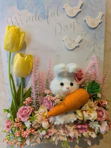 東京堂/フラッフィピック #1 うさぎ/白 2本/ZP000090-001 - 花材通販は