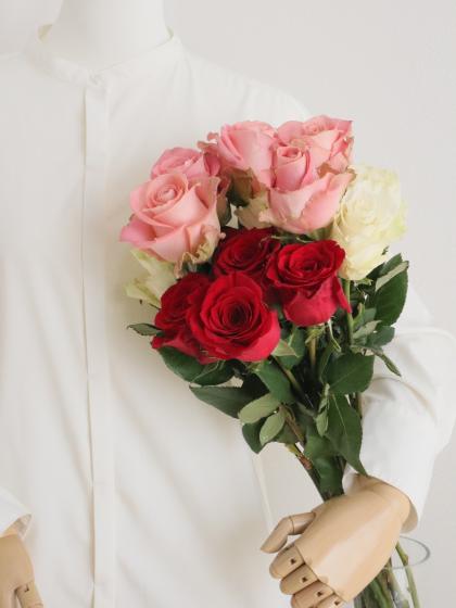 直前】巨大輪バラ 濃いピンク(ピンクフロイド)70cm エクアドル産 【OTY