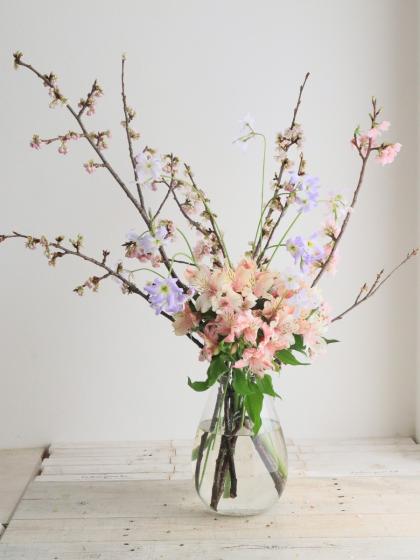 生花】ヨコハマヒザクラ(横浜緋桜) 90CM JA全農ぐんま【FJ】 - 花材