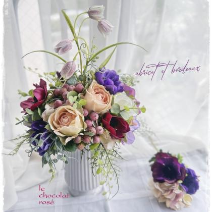 即日☆【造花】MAGIQ東京堂/ブリーズアネモネスプレー #1 ホワイト