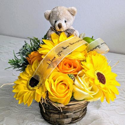 ソープフラワー】アムール・デ・フルール/フレグランスソープ