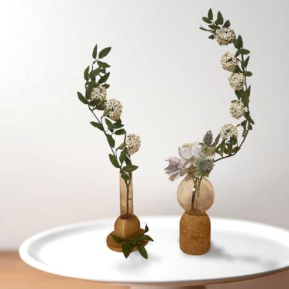 AKINORI 花瓶　3個 クレイ/coruru CLEAR/777-133-000 - 花材通販はなどんやアソシエ