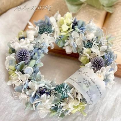 即日☆【ドライ】大地農園/ルリ玉アザミ 約6輪 N/10280-000 - 花材通販