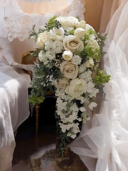 造花】アスカ/アリスローズピック ホワイト/A-31450-1 - 花材通販は