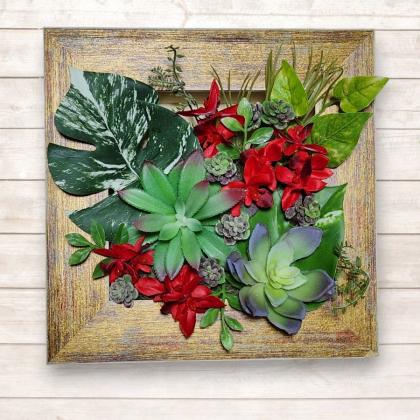 造花】MAGIQ東京堂/斑入りモンステラブッシュ WH/GR ホワイトグリーン