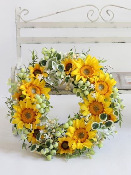 即日☆【造花】MAGIQ東京堂/シャロンサンフラワーバンドル #4 YELLOW