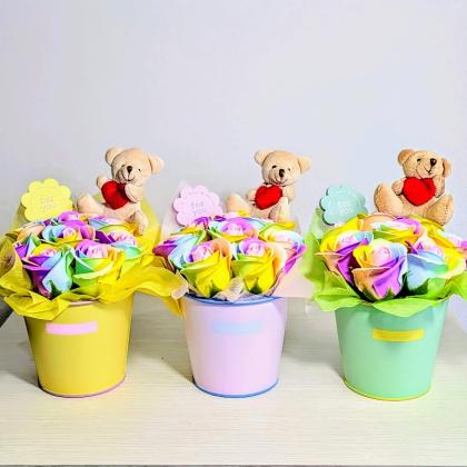 即日☆大橋新治商店/縫いぐるみピック ハートベア 5色アソート/85-565