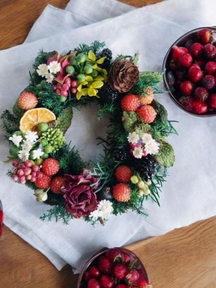 即日☆【ドライ】大地農園/ブラックベリー 約5本 N/22060-000 - 花材