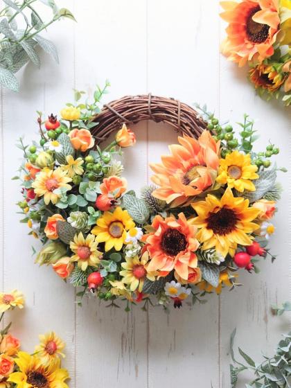 造花】MAGIQ東京堂/ウォームローズヒップ オレンジレッド #3 OR/RED