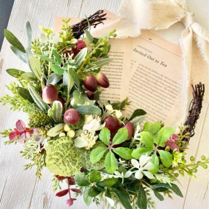 造花】アスカ/オリーブ セージグリーン/A-44147-53S - 花材通販はなど