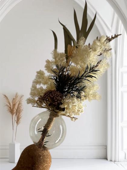 AKINORI 花瓶　3個 クレイ/coruru CLEAR/777-133-000 - 花材通販はなどんやアソシエ