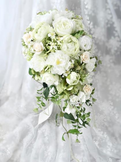 造花】MAGIQ東京堂/エレンローズS #1 WHITE ホワイト/FM000125-001